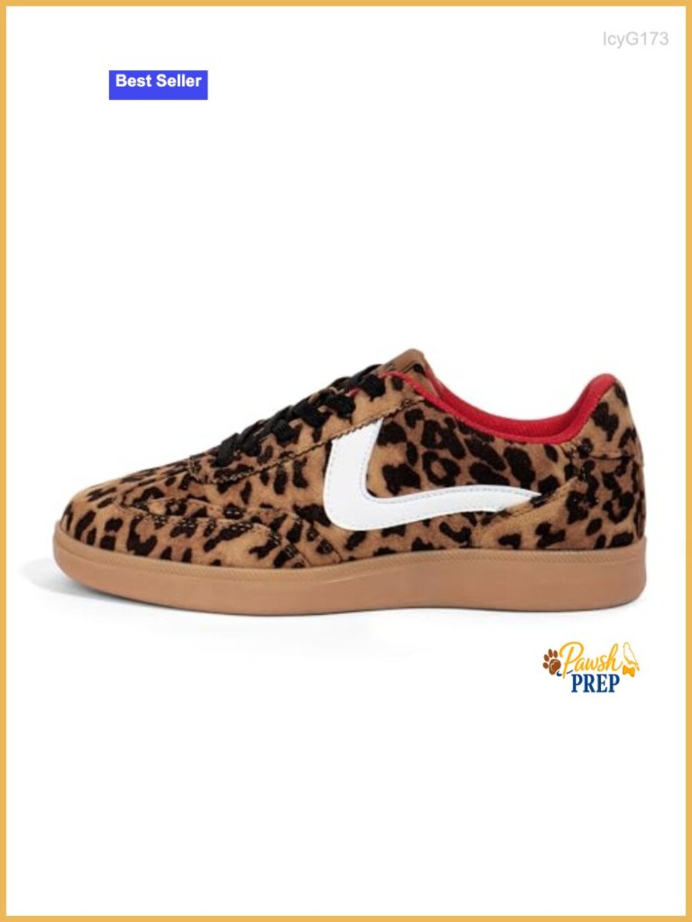 Classic Faux PU Leather Lace Up Fashion Sneakers Non Slip Walking Shoes